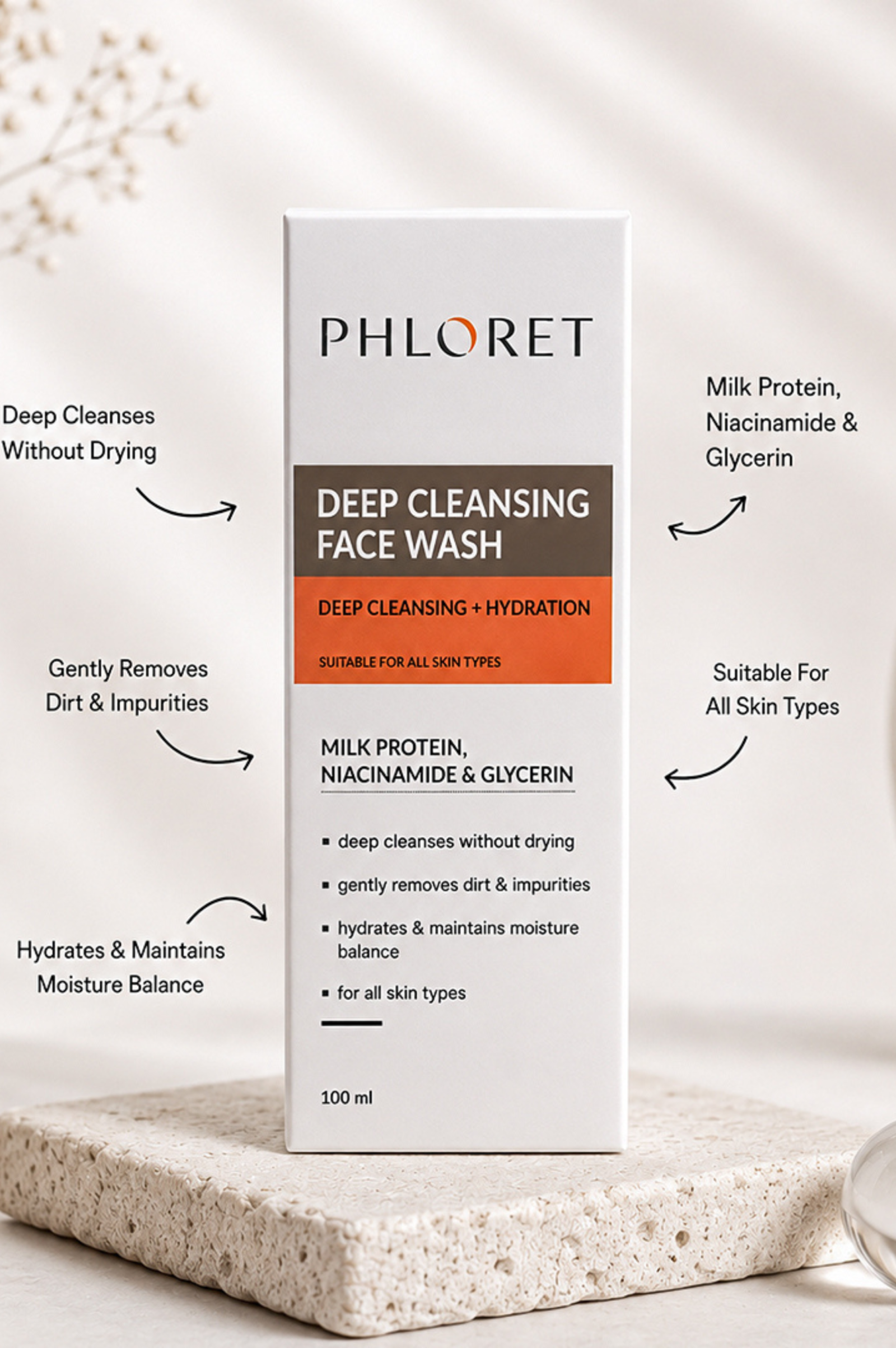 Cream Face wash with Hyaluronic Acid - Image 5