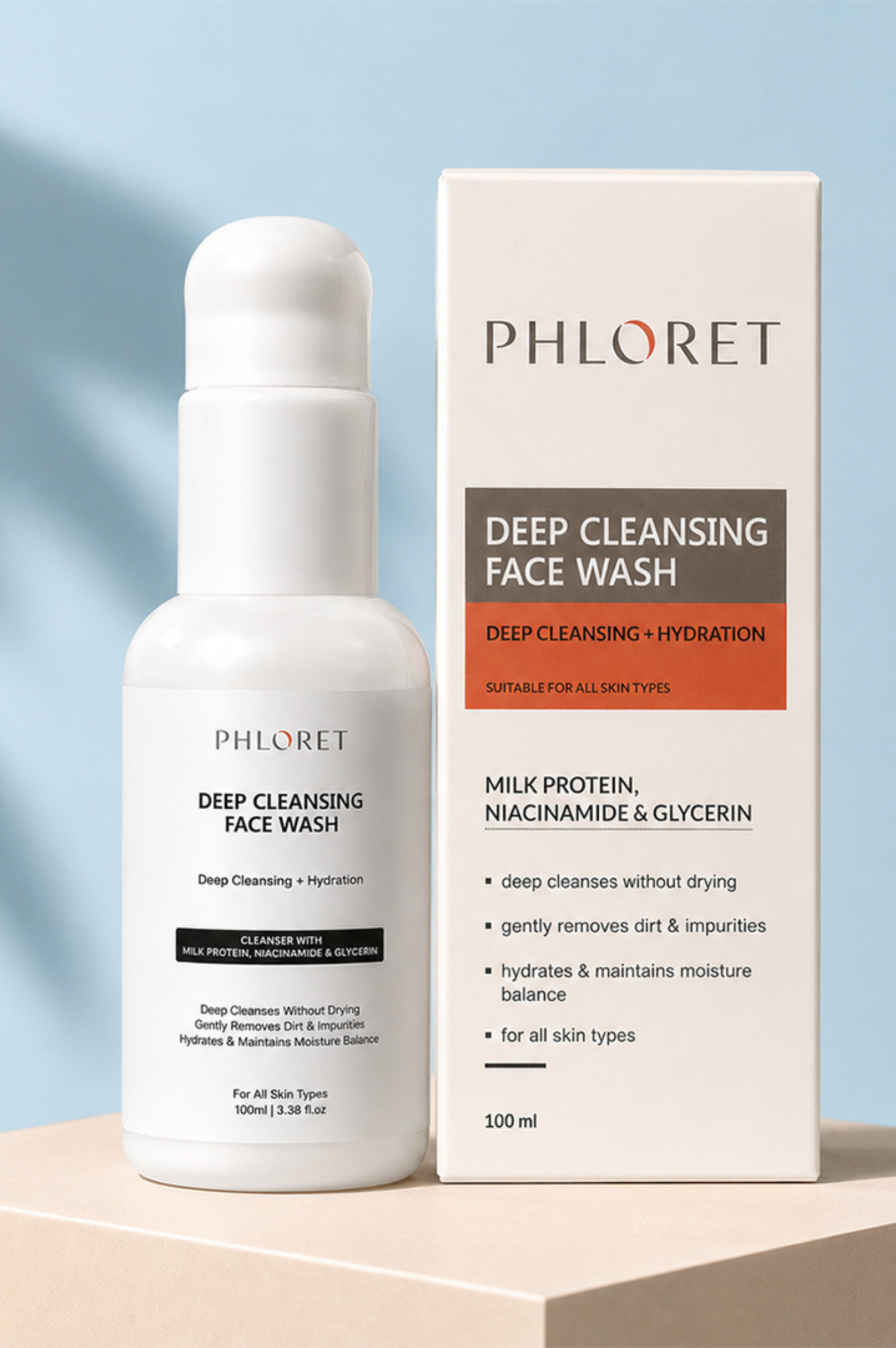 Cream Face wash with Hyaluronic Acid - Image 3
